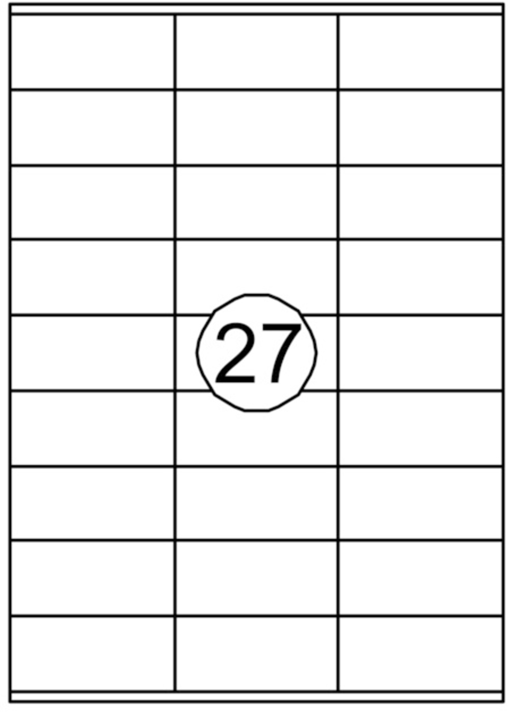 Quantore Quantore ETIKET  70X32MM 2700STKS