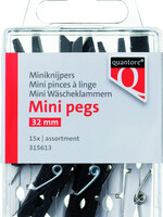 Quantore MINIKNIJPER HOUT 34MM 15STKS