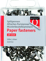 Quantore SPLITPEN 19MM ZILVER 100STKS
