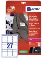 Avery NAAMBADGE ETIKET L4784-20