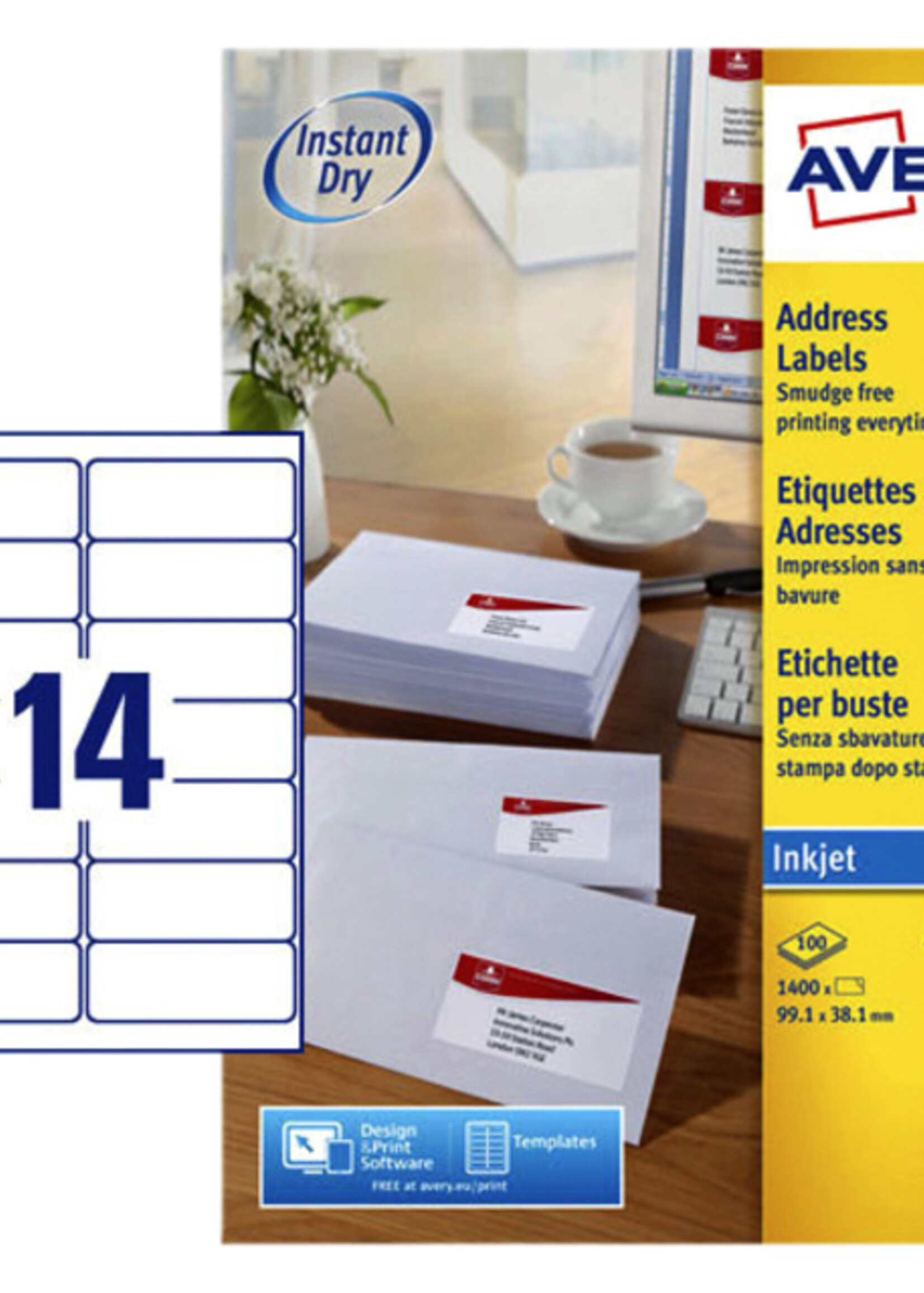 Avery Avery ETIKET J8163-100 99.1X38.1