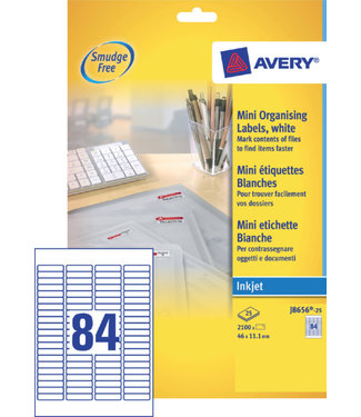 Avery ETIKET J8656-25 46X11.1