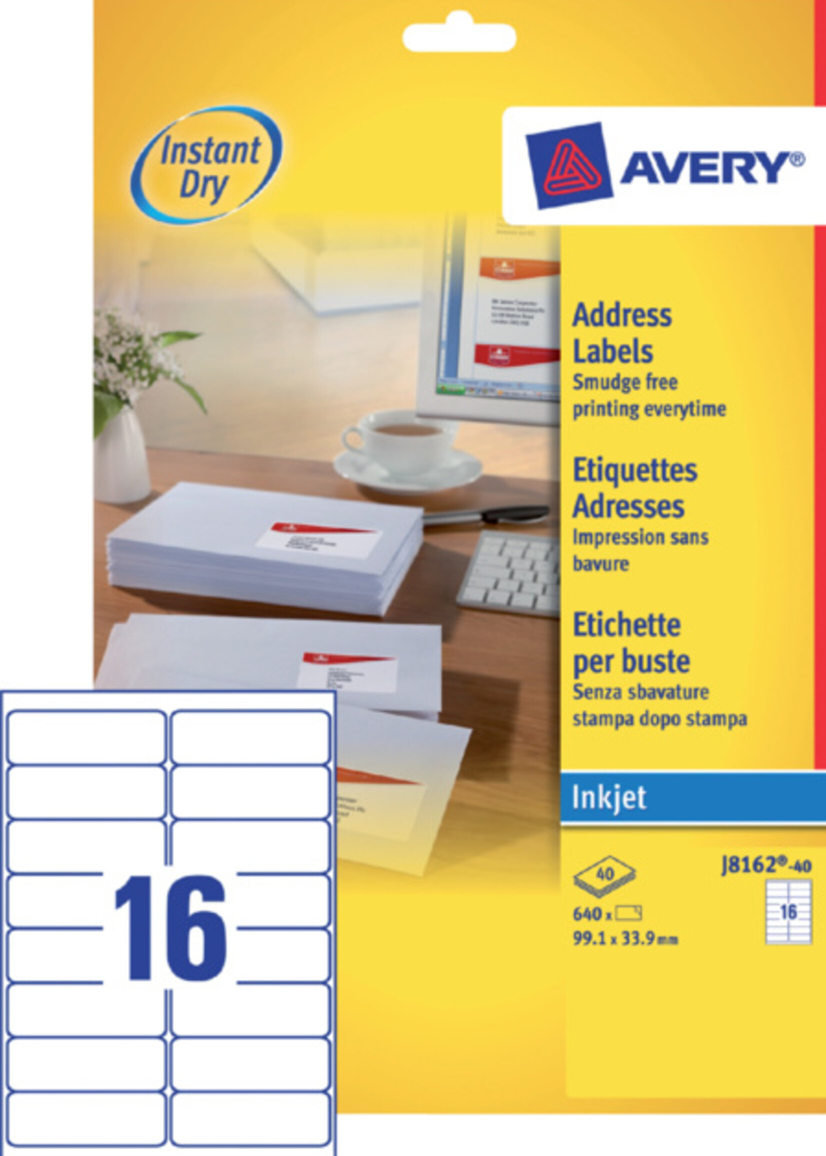 Avery Avery ETIKET J8162-40 99.1X33.9