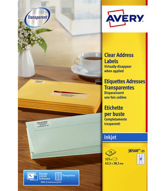 Avery ETIKET J8560-25 63.5x38.1