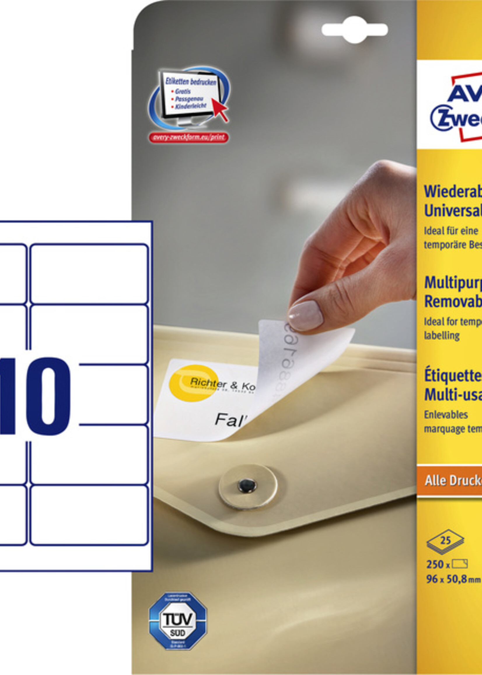 Avery Avery ETIKET L4745REV 96X63.5