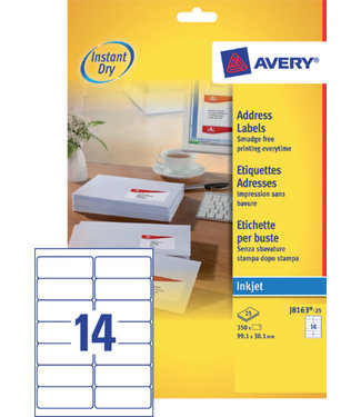 Avery ETIKET J8163-25 99.1X38.1