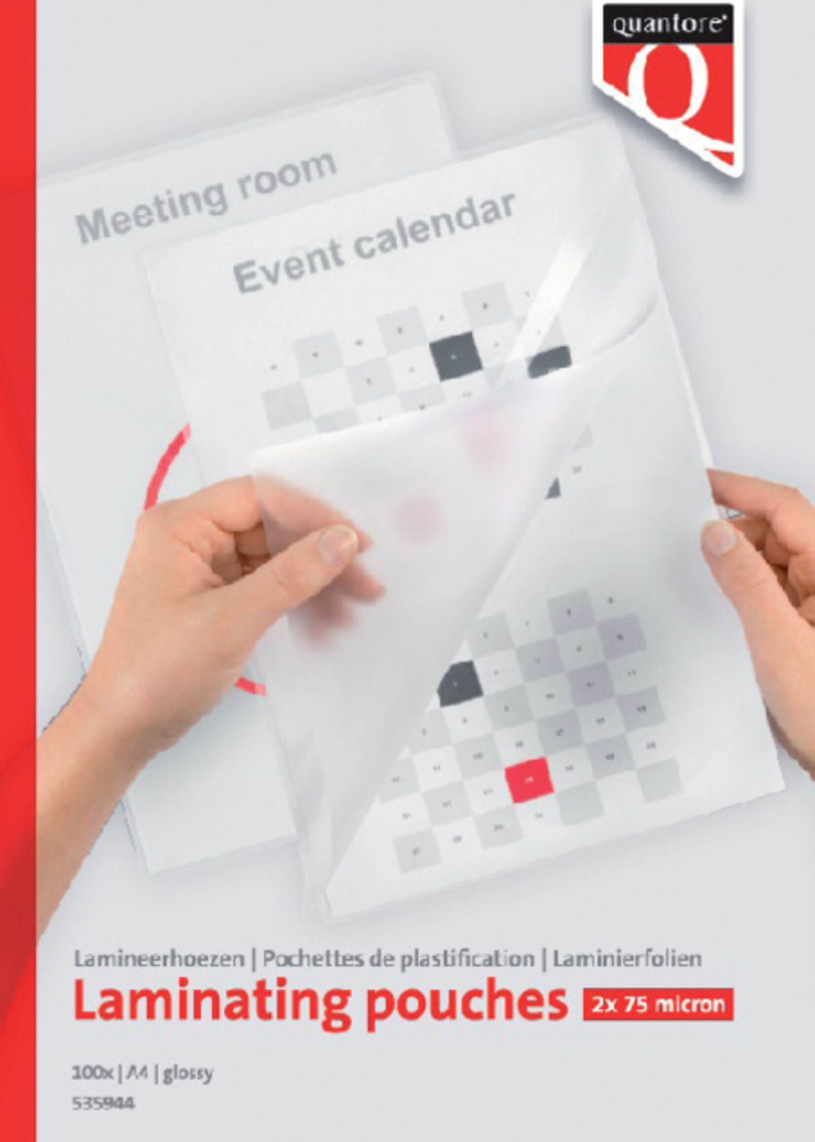 Quantore Quantore LAMINEERHOES A4 2x75MIC 100STKS