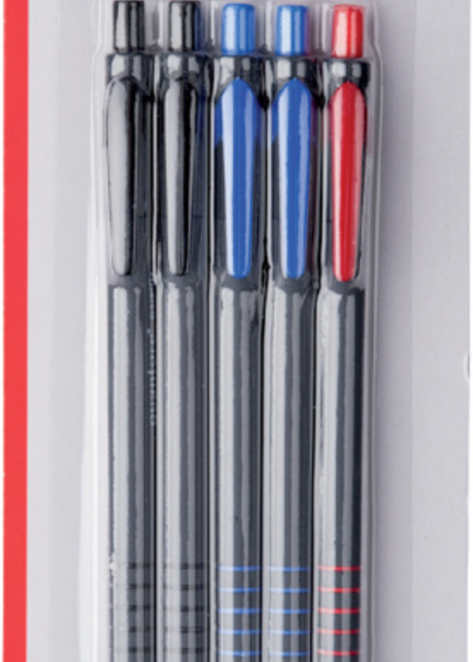 Quantore Quantore BALPEN GRIP DRUKKNOP ASS 5STKS