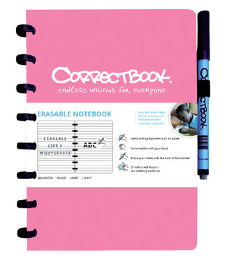 Correctbook NOTITIEBOEK A5 LIJN BLOSSOM PINK 40BLZ