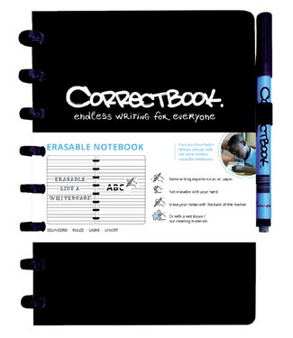 Correctbook NOTITIEBOEK A5 LIJN INK BLACK 40BLZ