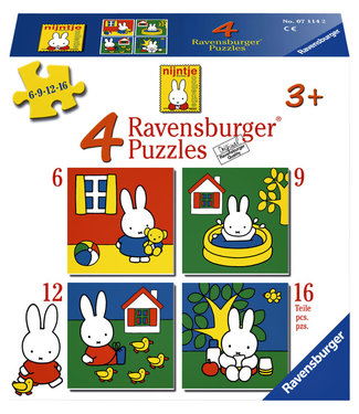 Ravensburger 4 PUZZEL NIJNTJE 6+9+12+16STKS