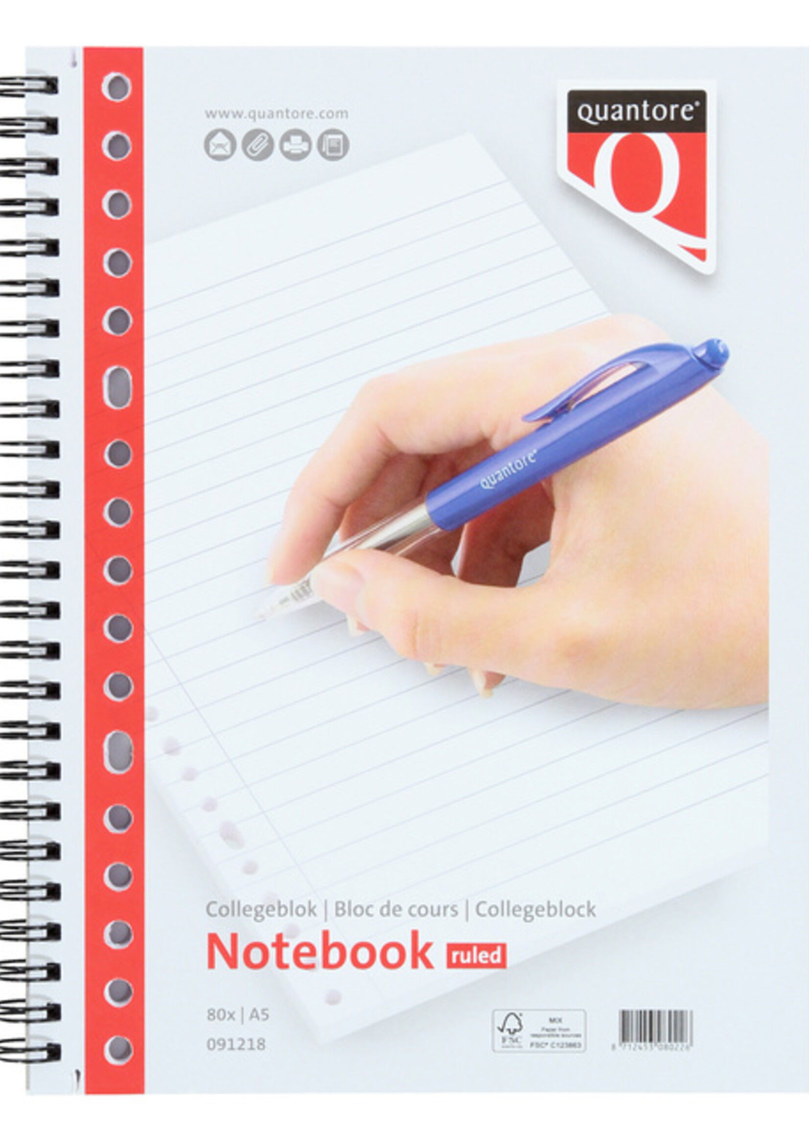 Quantore Quantore COLLEGEBLOK A5 17R LN 80V