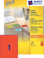 Avery Zweckform ETIKET 3470 210X297 RD