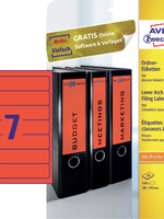 Avery Zweckform RUGETIKET L4762 192X38 RD