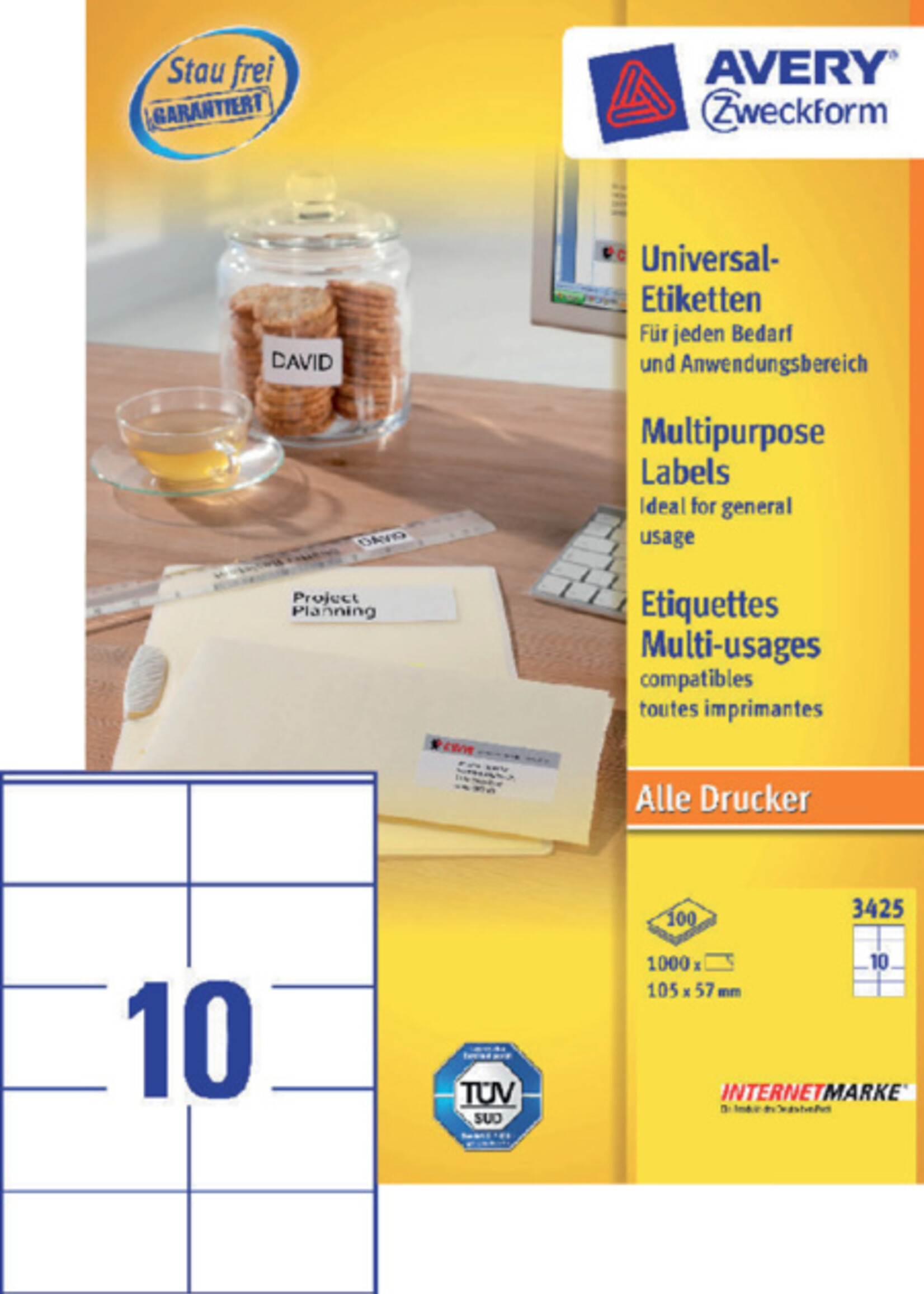 Avery Zweckform Avery Zweckform ETIKET 3425 105X57