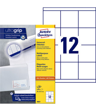 Avery Zweckform ETIKET 3661 70X67.7