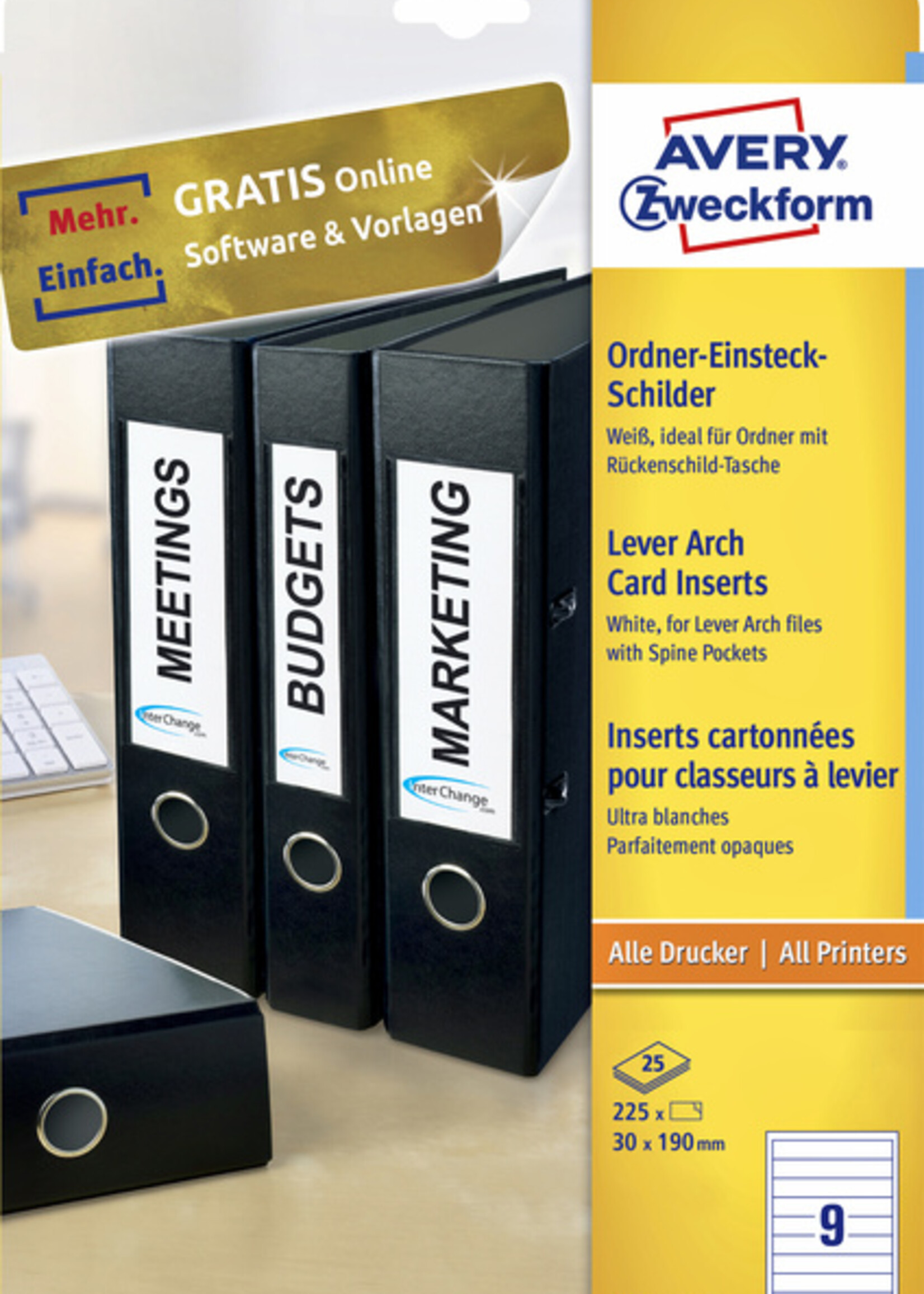 Avery Zweckform Avery Zweckform RUGETIKET C32266 30X190