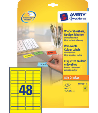 Avery Zweckform ETIKET L6041-20 45.7X21.2