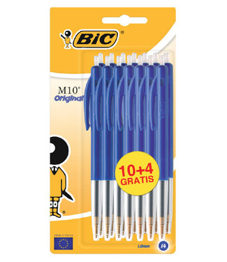 Bic BALPEN M10 BL 10STKS + 4