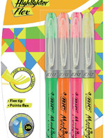 Bic MARKEERSTIFT FLEX ASS 4STKS