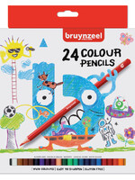 Bruynzeel KLEURPOTLOOD KIDS ASS 24STKS