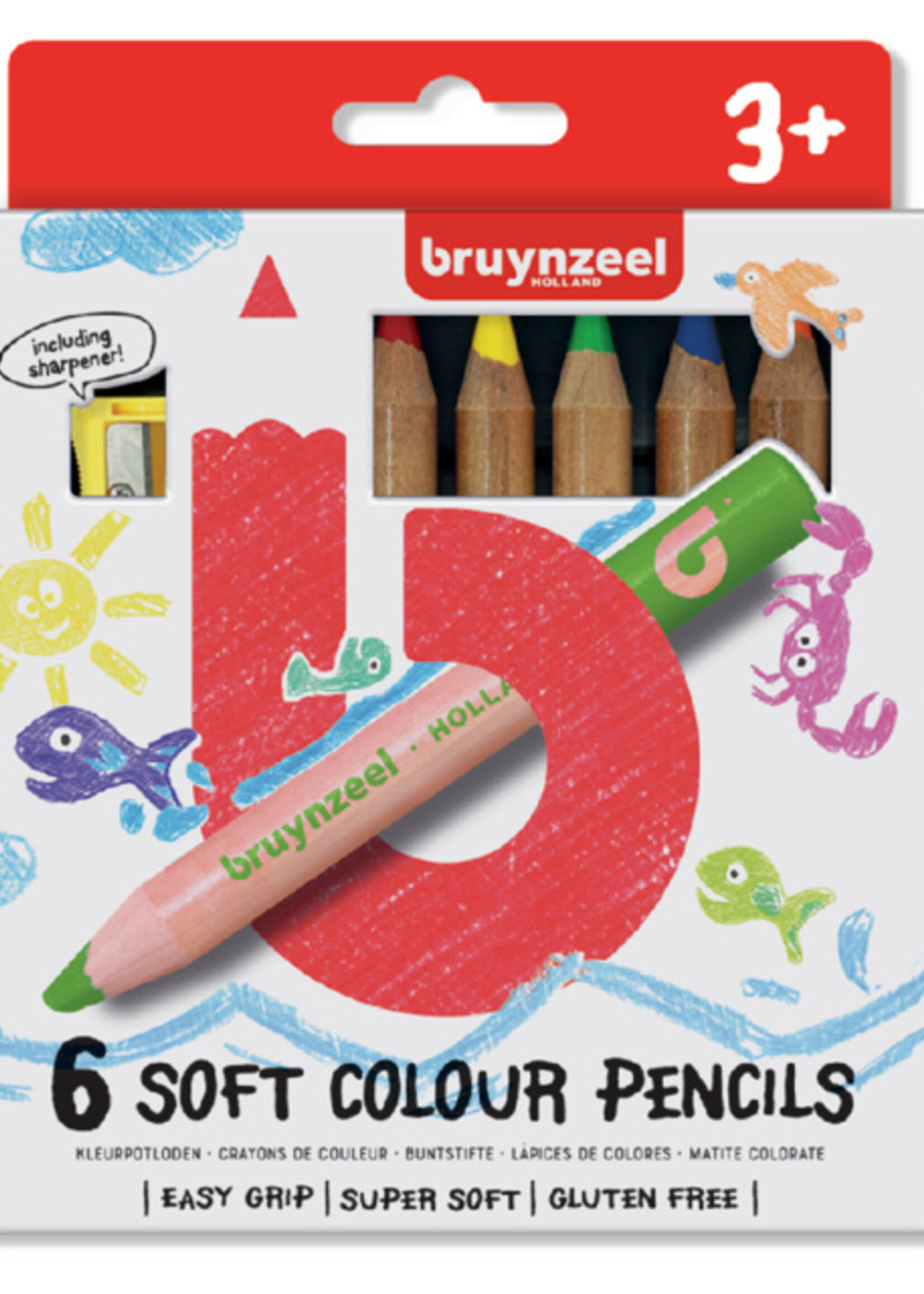 Bruynzeel Bruynzeel KLEURPOTLOOD KIDS WASCO 6STKS