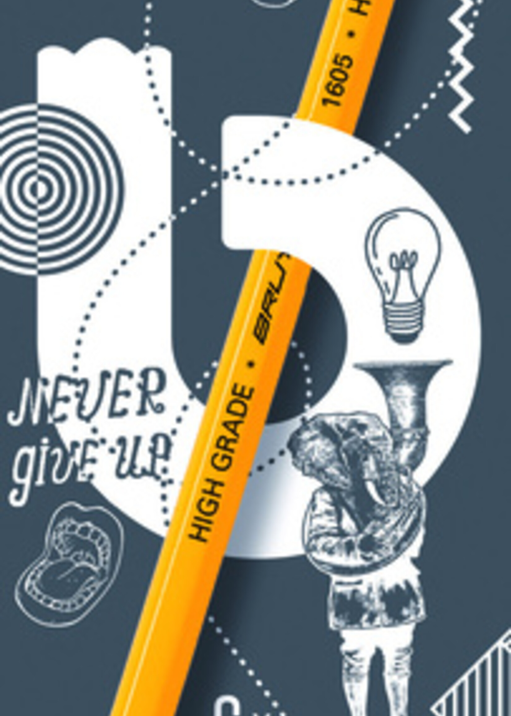 Bruynzeel Bruynzeel POTLOOD TEENS GRAFIET ASS 6STKS