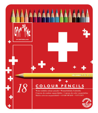 Caran d'ache KLEURPOTLOOD SWISSCOLOR 18STKS