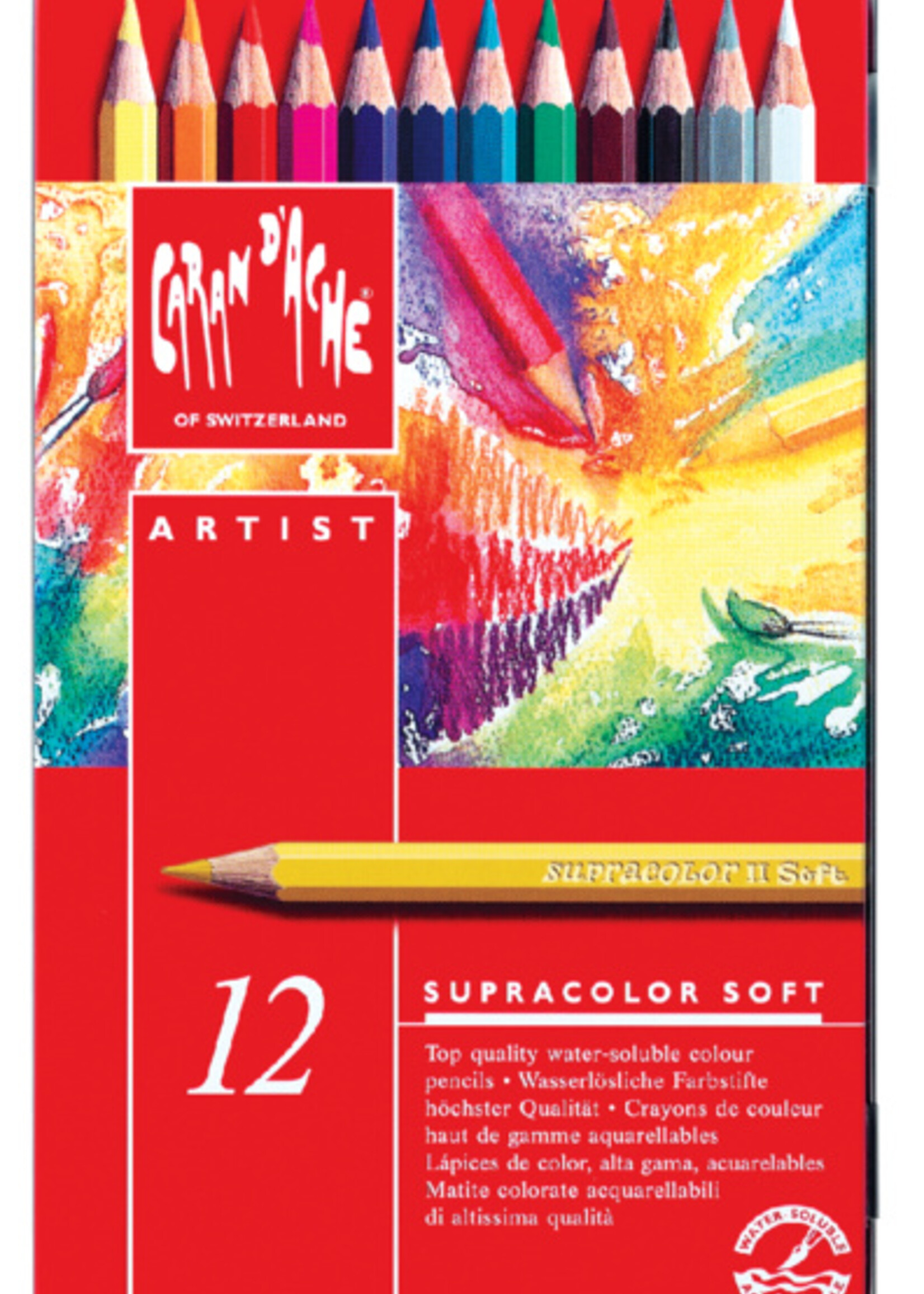 Caran d'ache Caran d'ache KLEURPOTLOOD SUPRA 12STKS