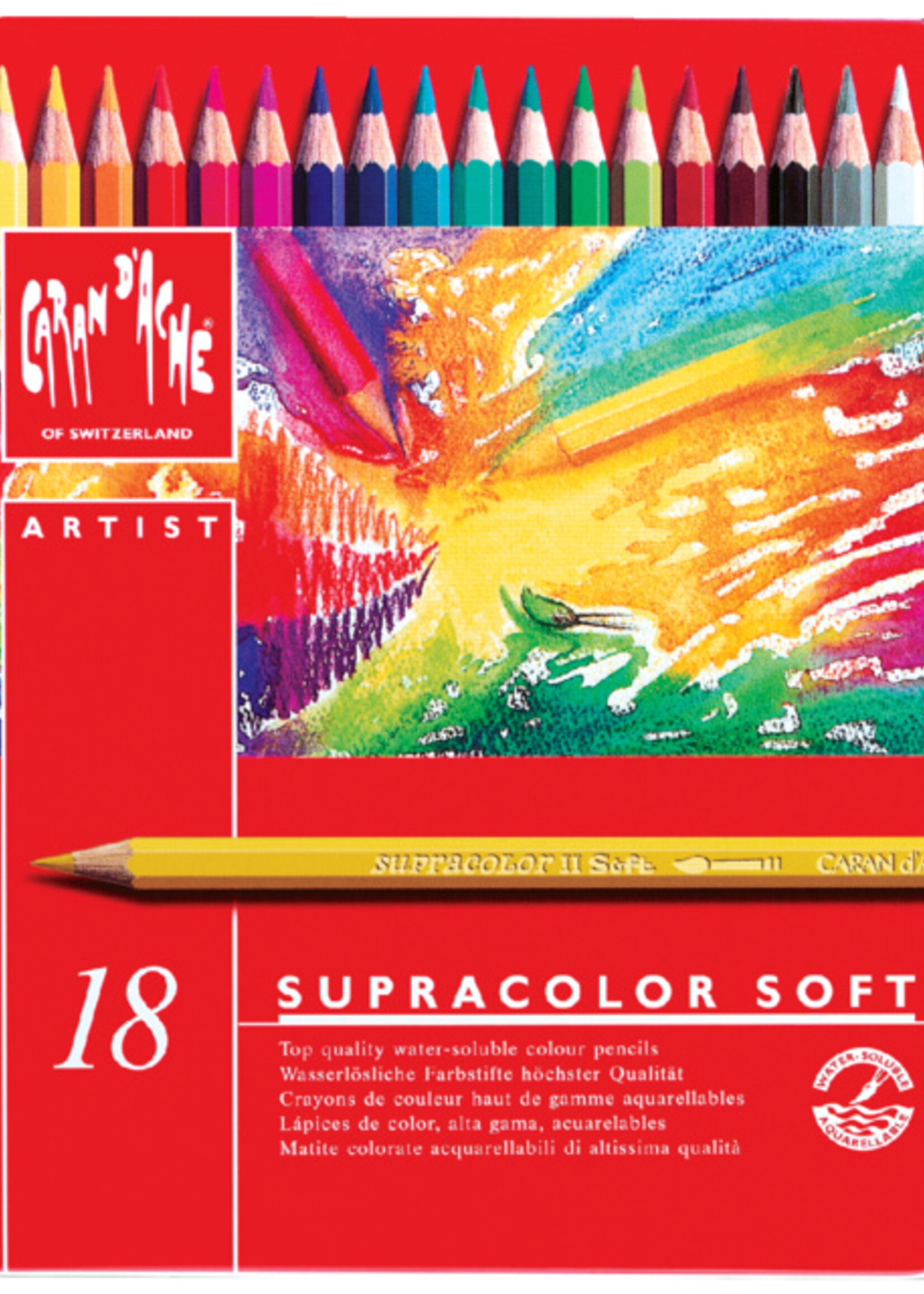 Caran d'ache Caran d'ache KLEURPOTLOOD 18ST ASS