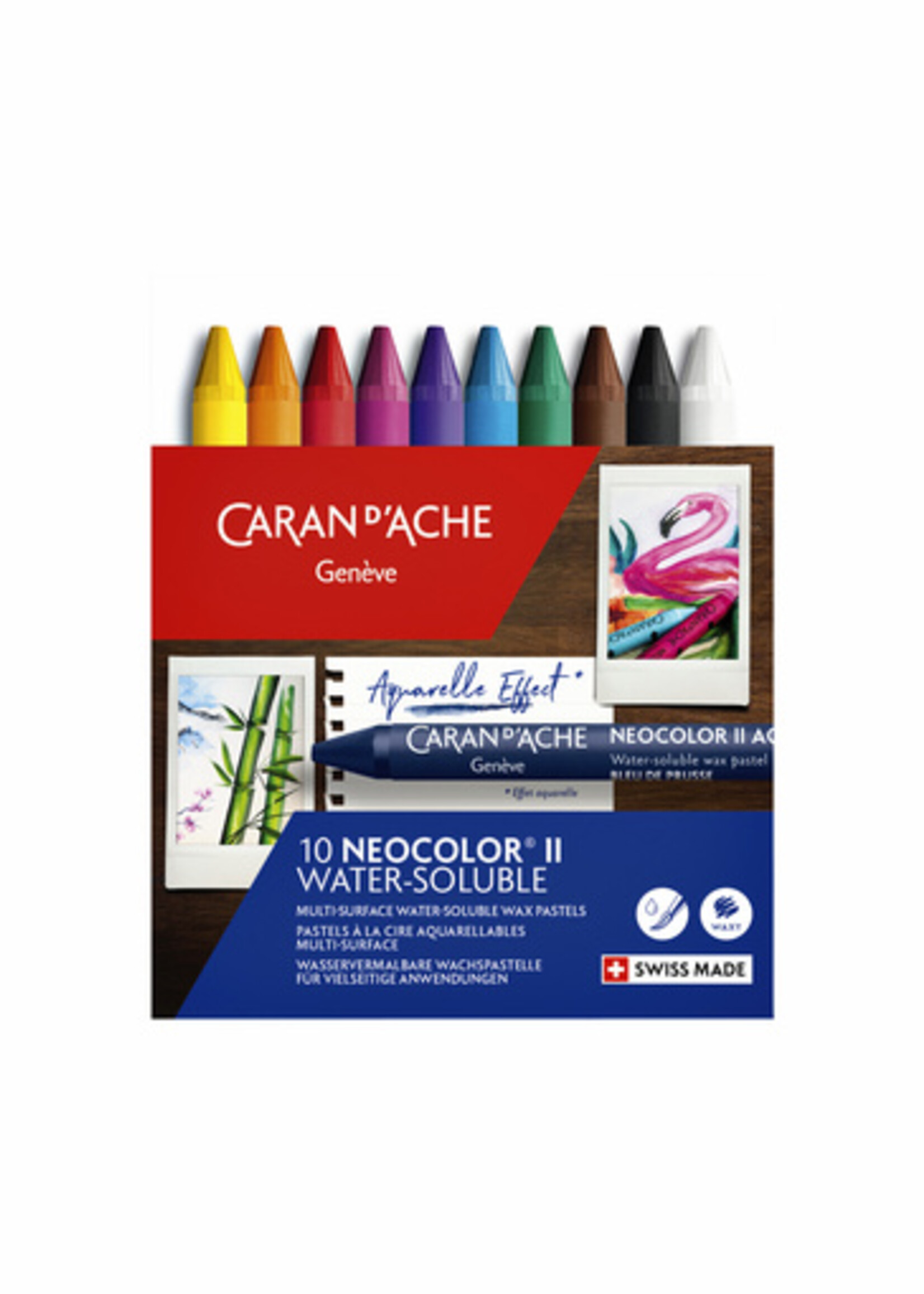 Caran d'ache Caran d'ache WASKRIJT NEOCOLOR II ASS 10STKS