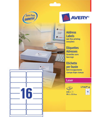Avery ETIKET L7162-40 99.1X33.9 640STKS