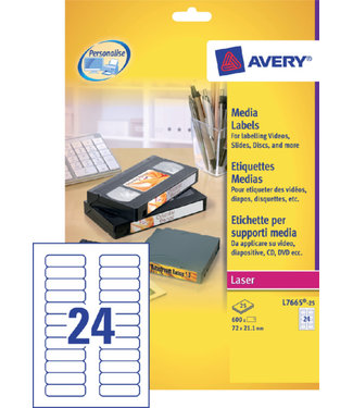 Avery ETIKET L7665-25 72X21.2 600STKS