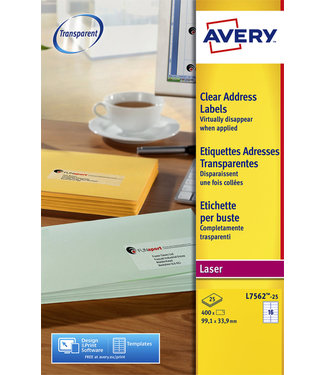 Avery ETIKET L7562-25 99.1X33.9 400STKS