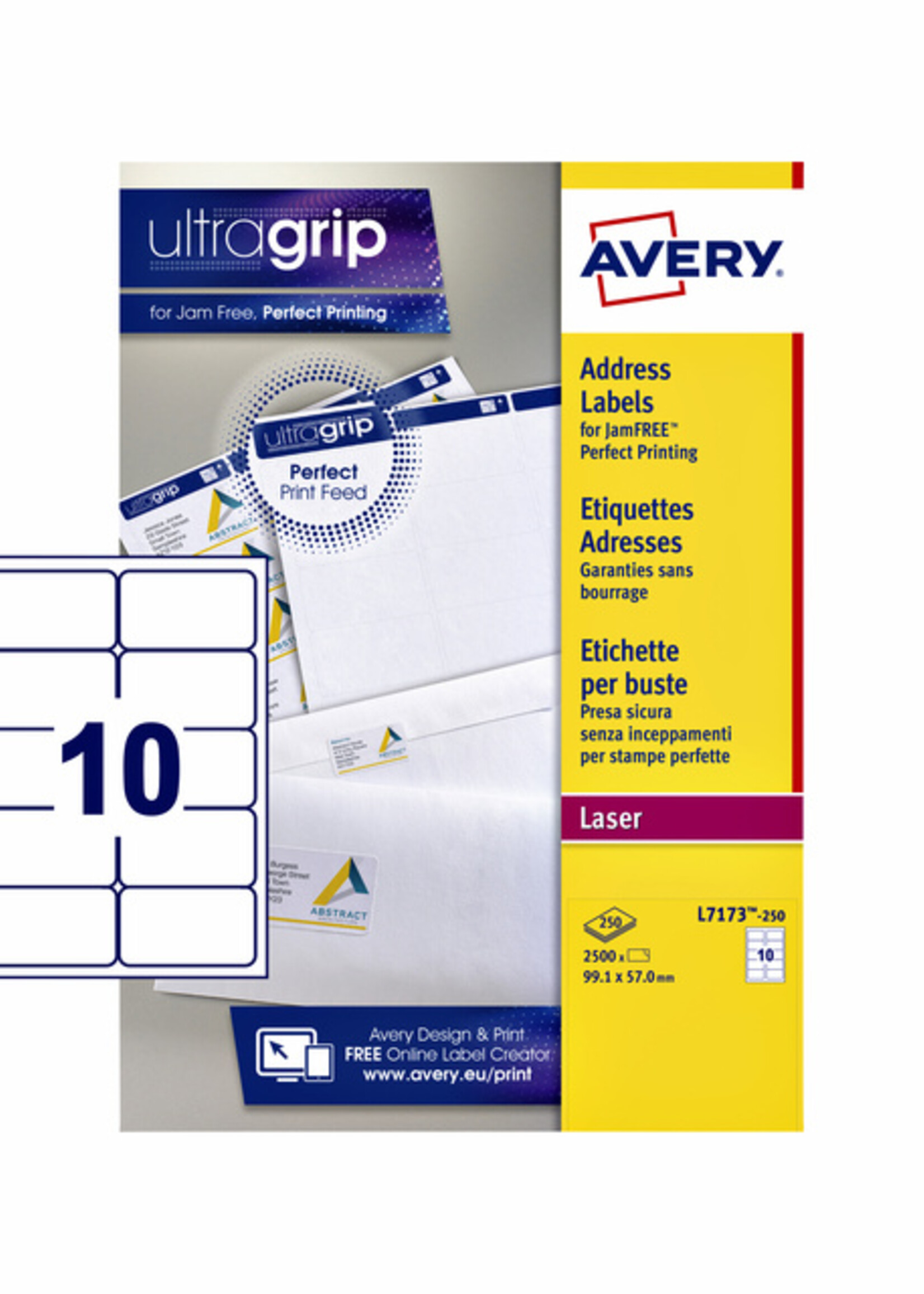 Avery Avery ETIKET L7173-250 99.1X57 2500STKS