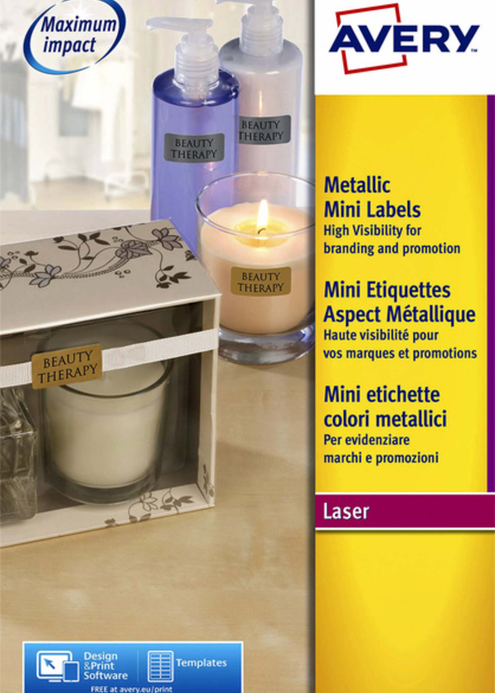 Avery Avery ETIKET L7680-25 38.1X21.2 1625STKS