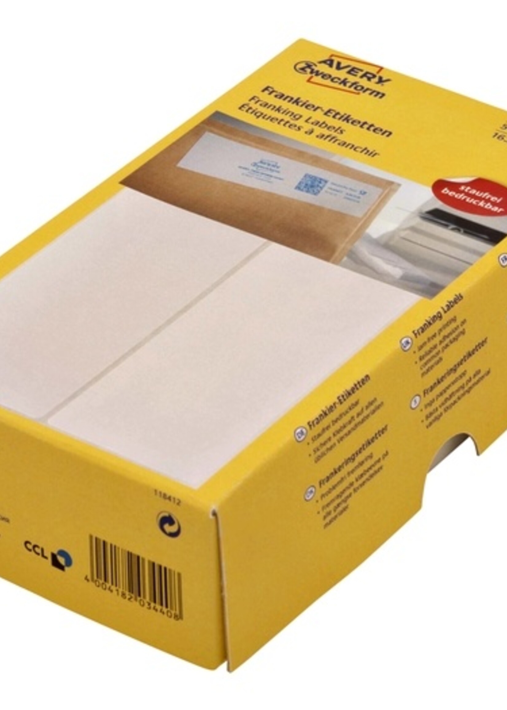 Avery Zweckform Avery Zweckform ETIKET 3441 128X38 500STKS