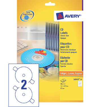 Avery Zweckform ETIKET CD L6043-100 200STKS