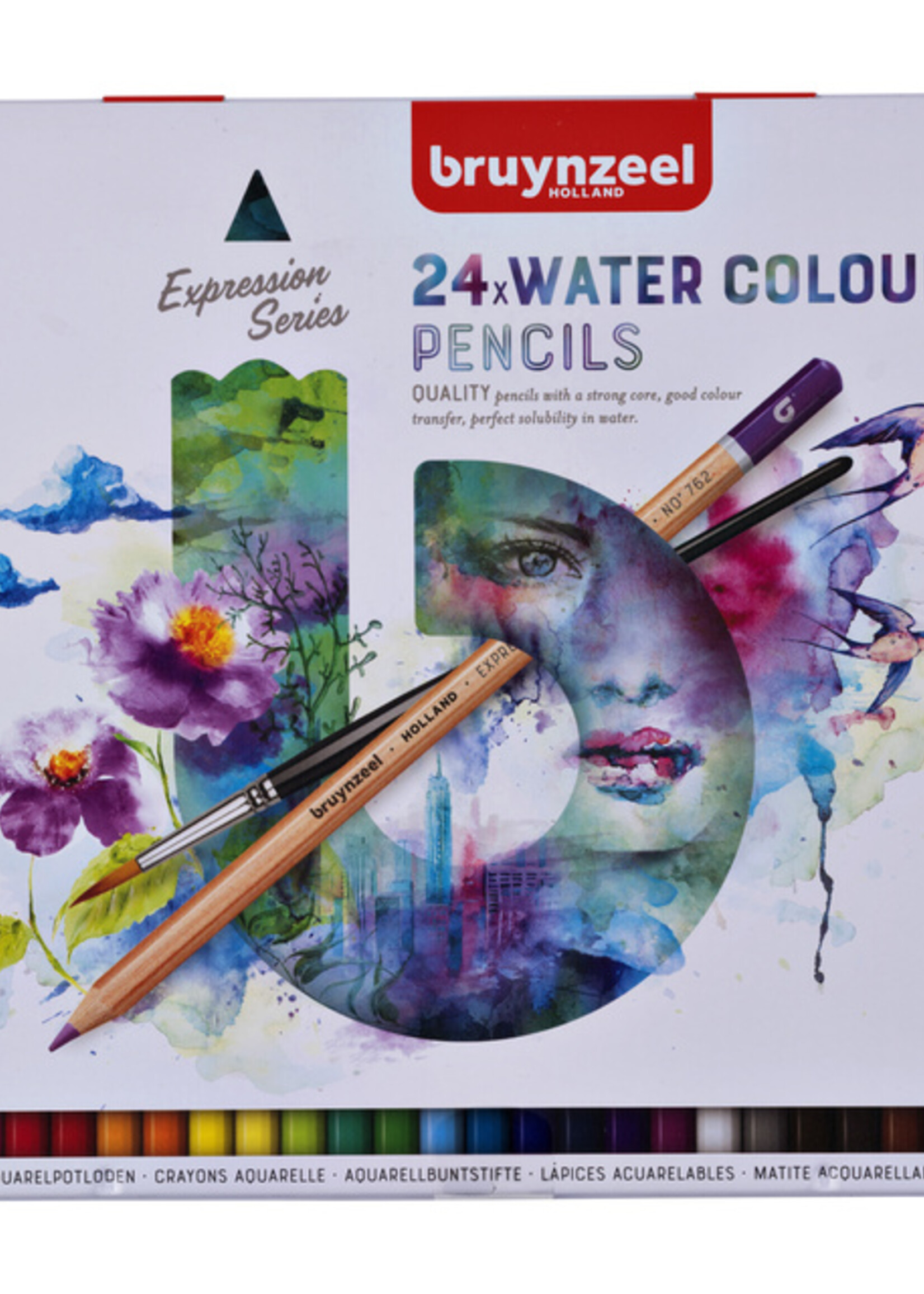 Bruynzeel Bruynzeel KLEURPOTLOOD AQUAREL EXPR 24STKS