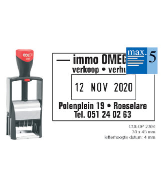 Colop WOORD-DATUMSTEMPEL S2360