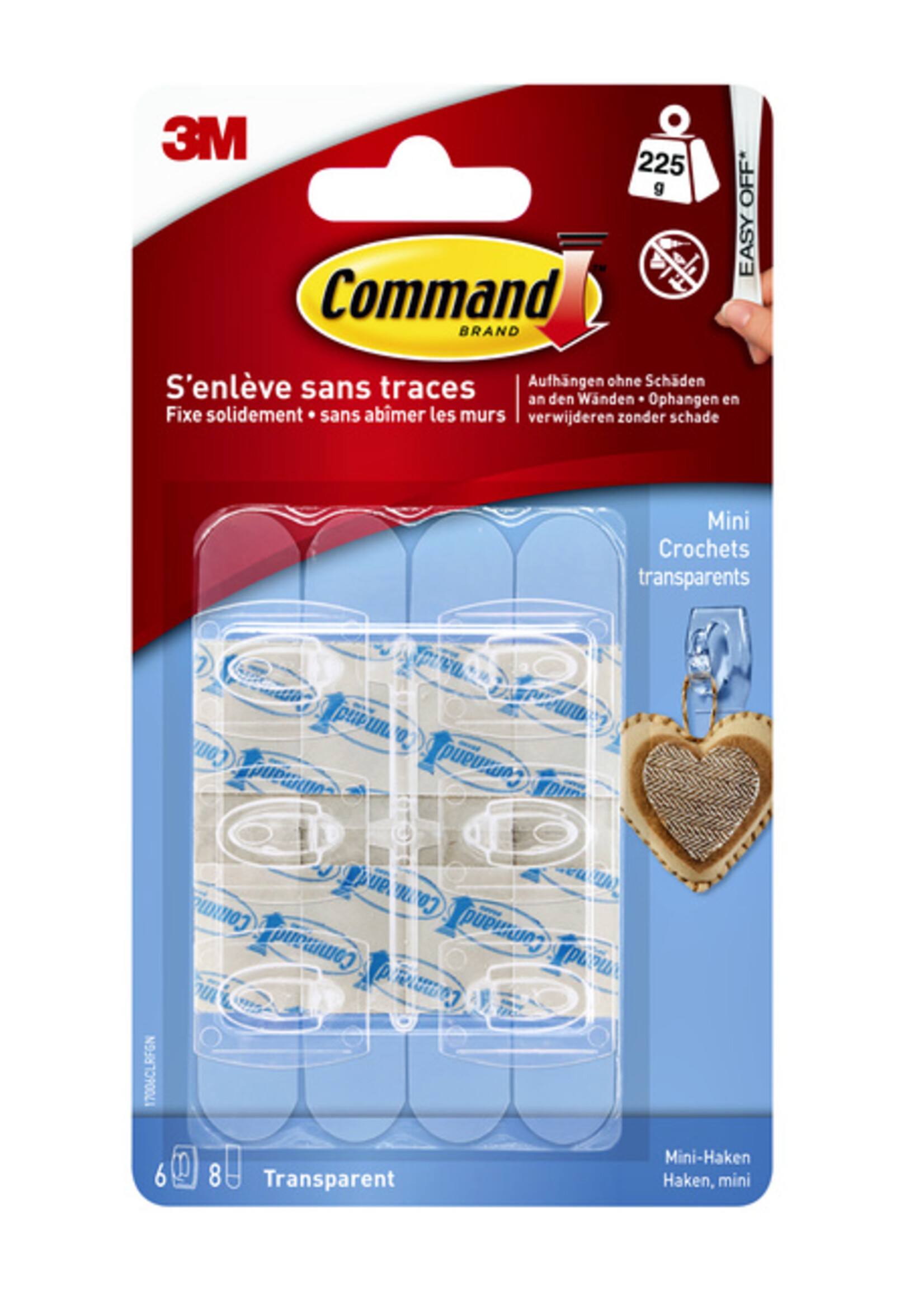 Command Command MINI HAKEN 17006CLR 6STKS