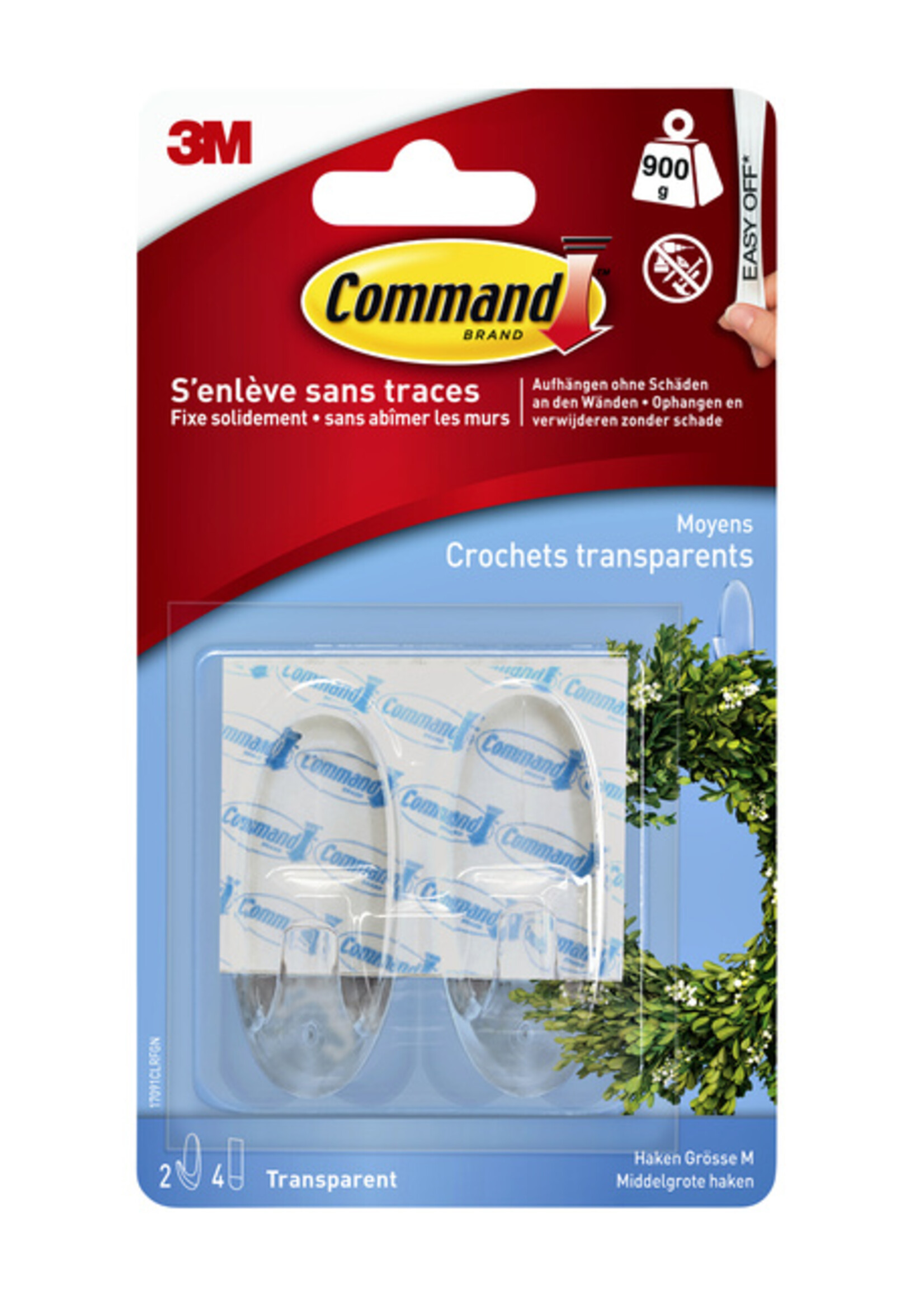 Command Command OVALE HAKEN 17091CLR 2STKS