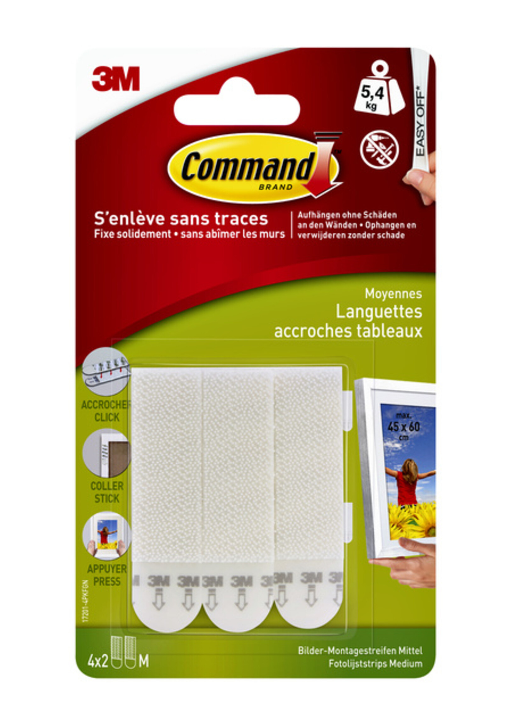 Command Command KLIKSTRIP LICHT 5.4KG 17201C 4STKS