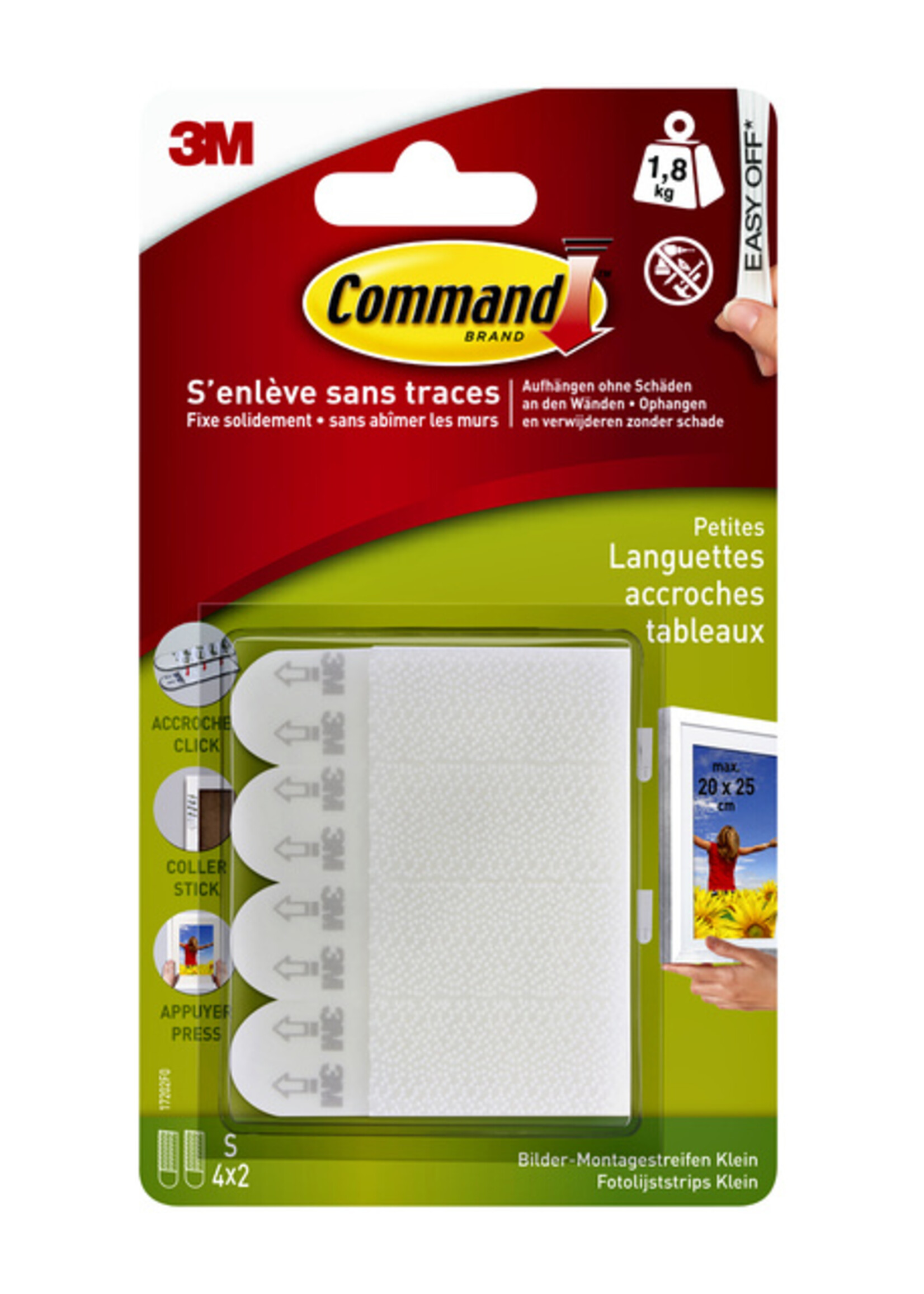 Command Command KLIKSTRIP LICHT 1.8KG 17202C 4STKS