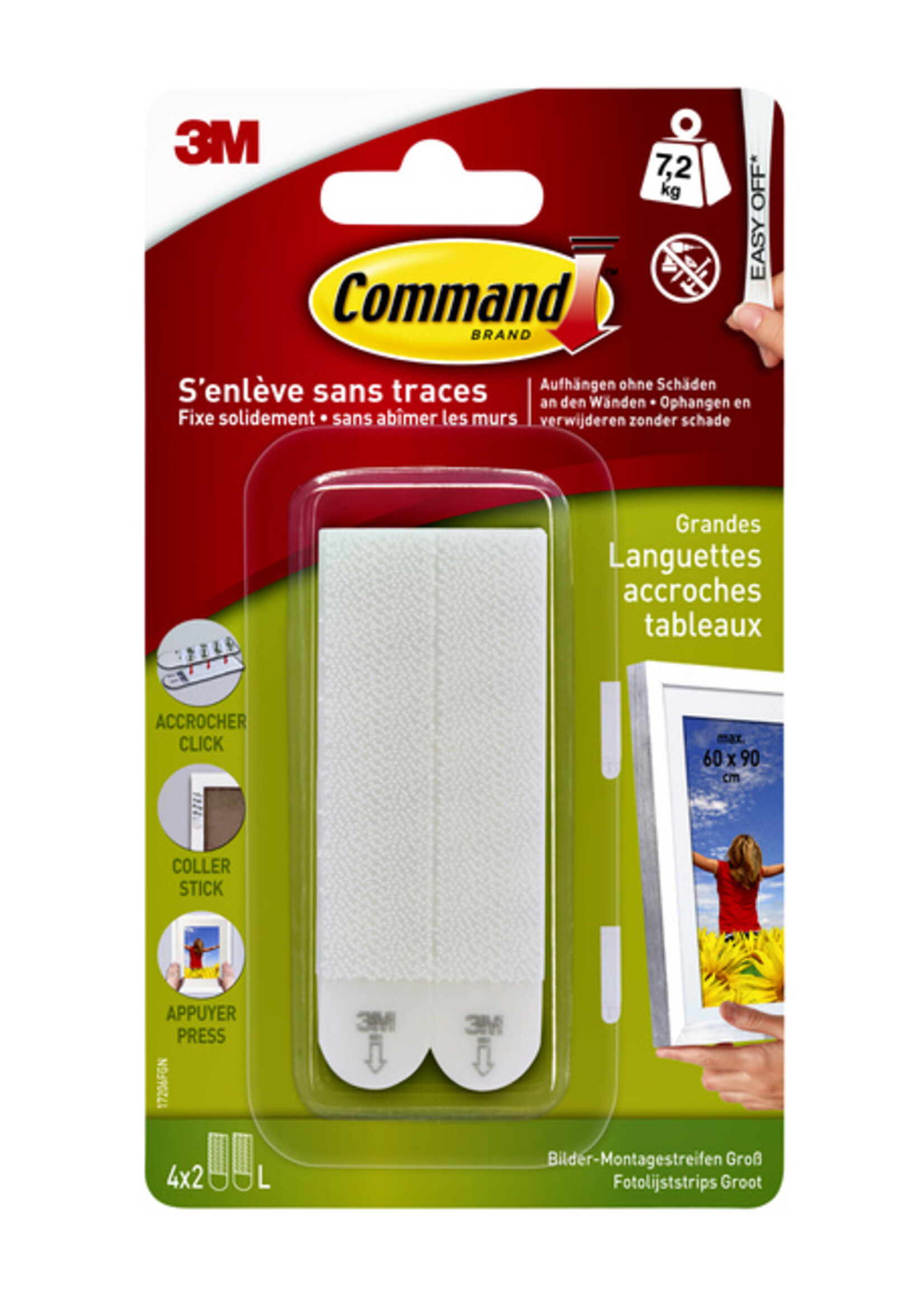Command Command KLIKSTRIP LICHT 7.2KG 17206C 4STKS
