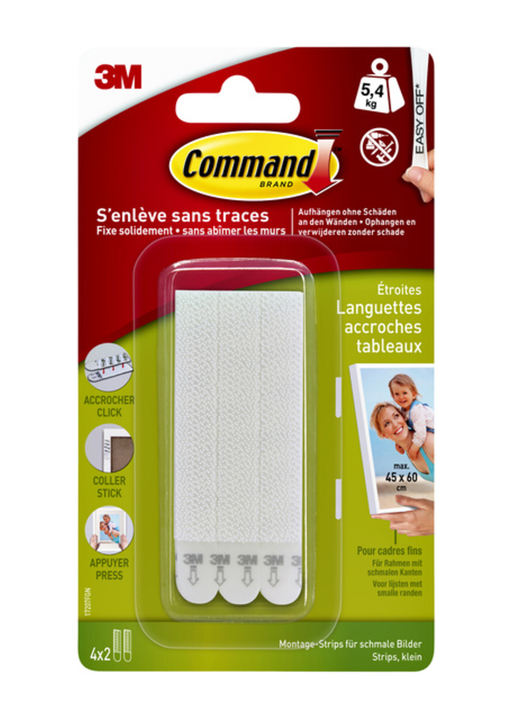 Command Command KLIKSTRIP LICHT 5.4KG 7207C 4STKS