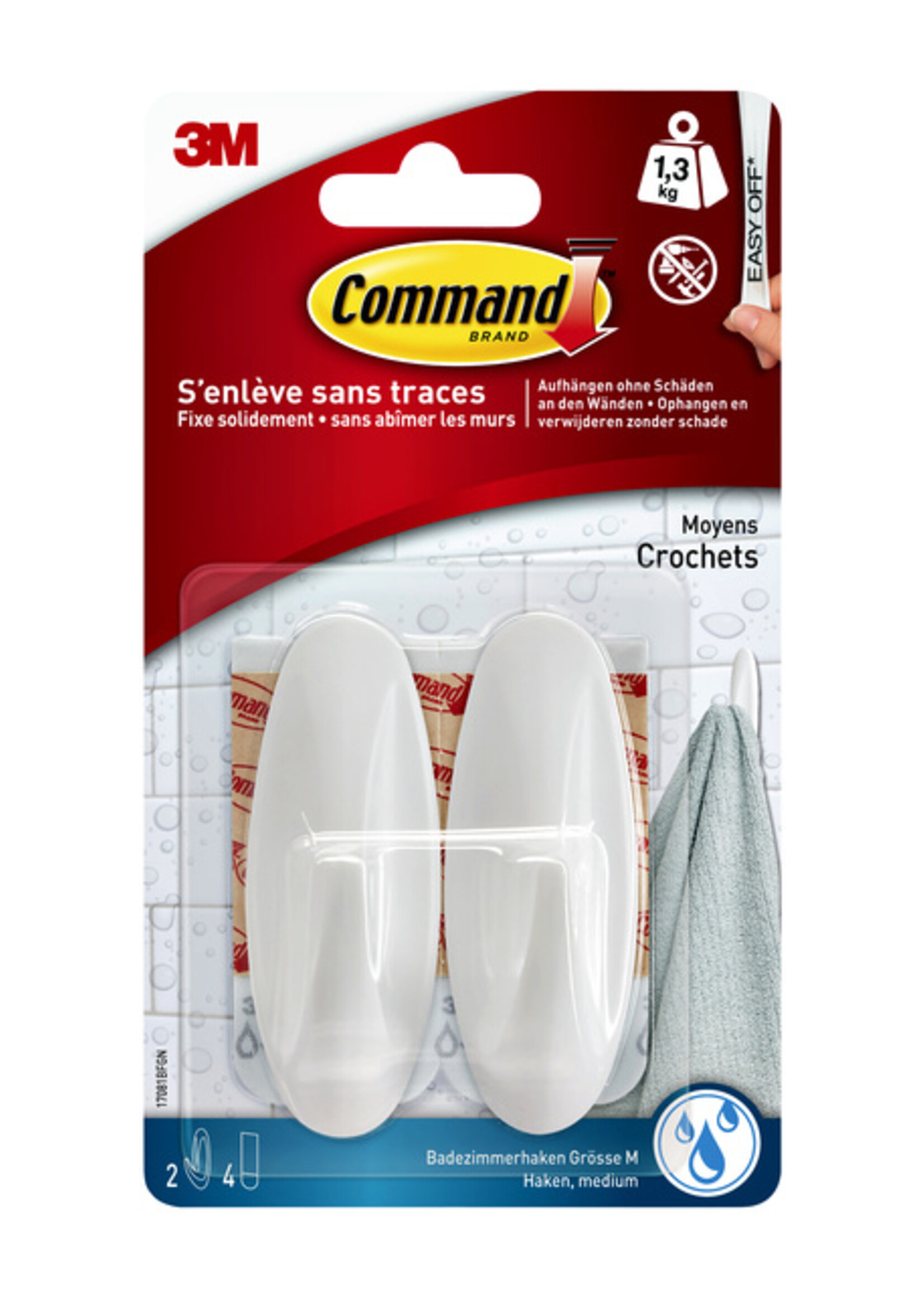 Command Command KUNSTSTOF OVALE HAAK W17081C