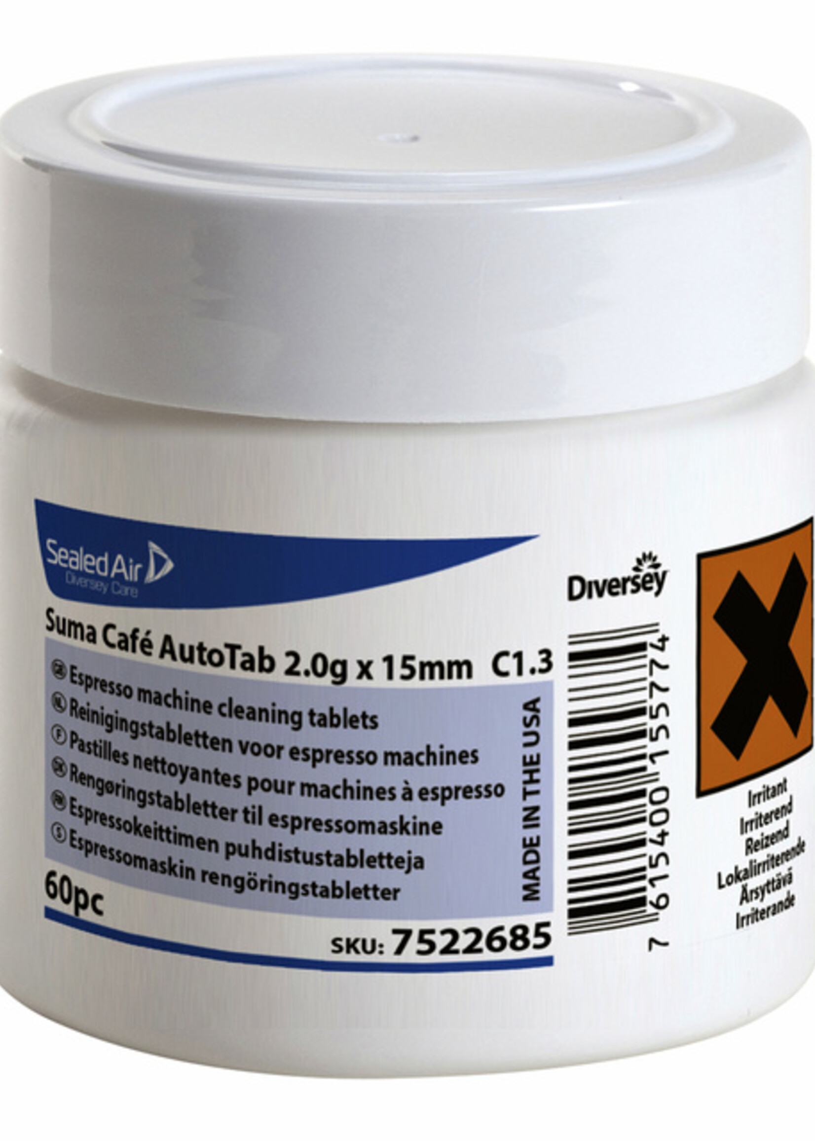 Diversey Diversey REINIGINGSTABLETTEN SUMA CAFE C1.3 60STKS