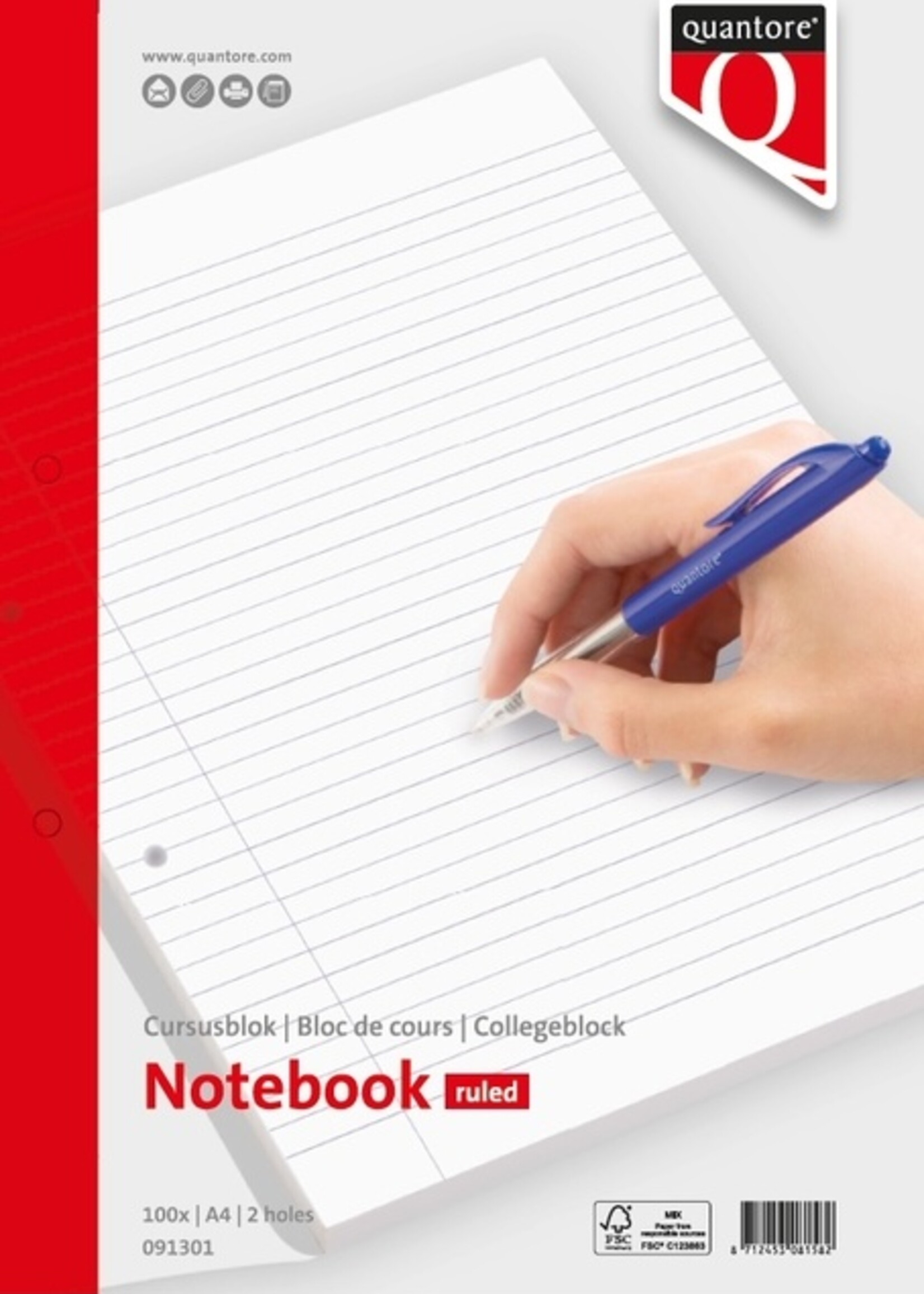 Quantore Quantore CURSUSBLOK A4 LIJN
