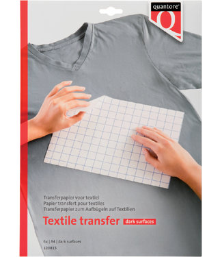 Quantore T-SHIRT TRANSFERPAPIER DONKER TEXTIEL 6VEL